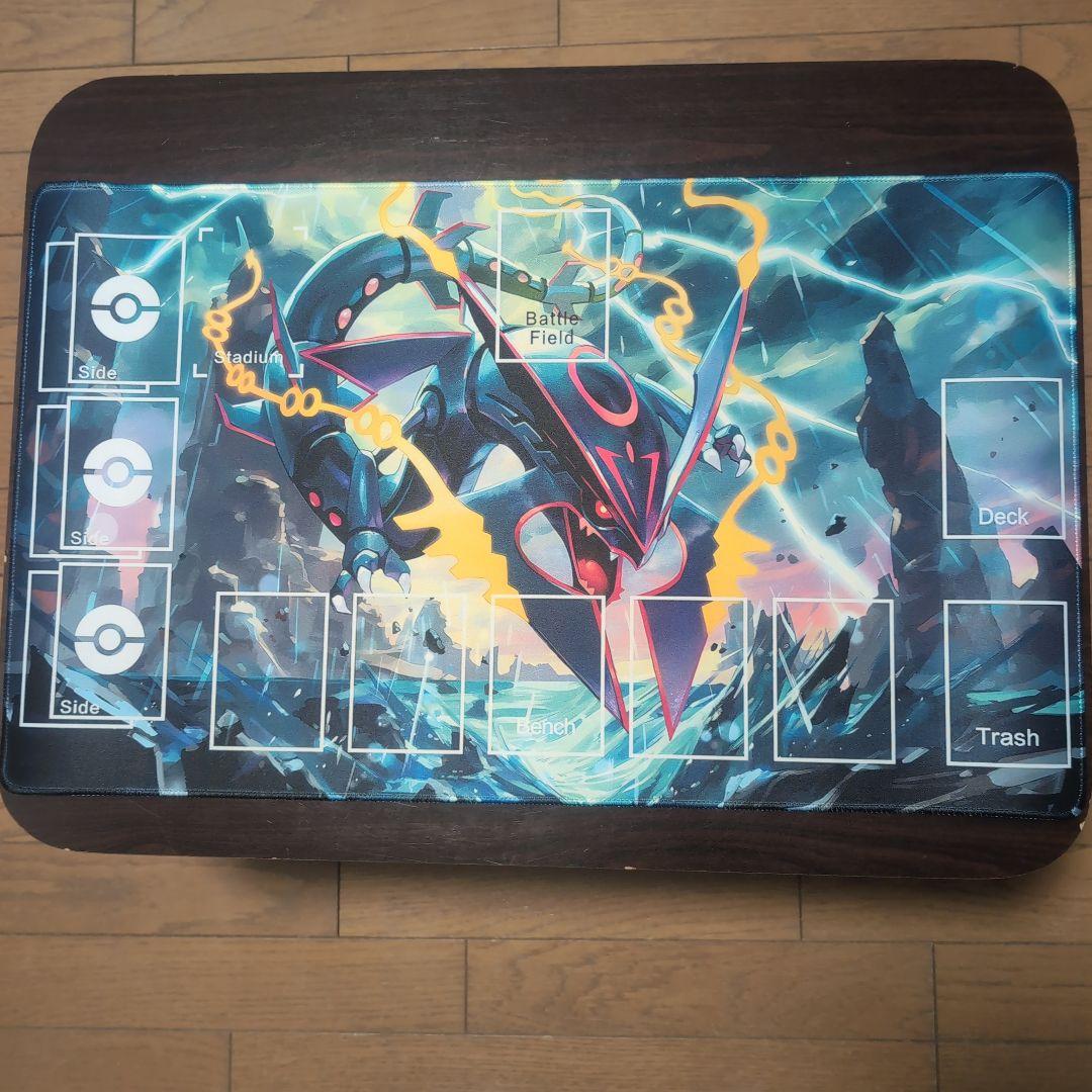 メガレックウザ 色違い ポケモン ポケカ プレイマット - メルカリ