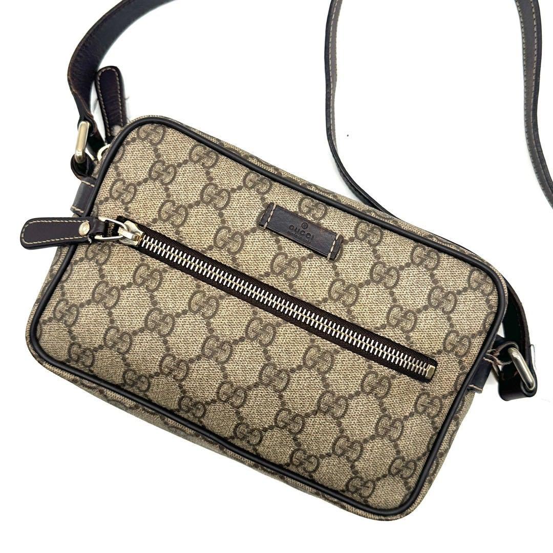 グッチ ショルダーバック PVC レザー GGスプリーム ベージュ - メルカリ
