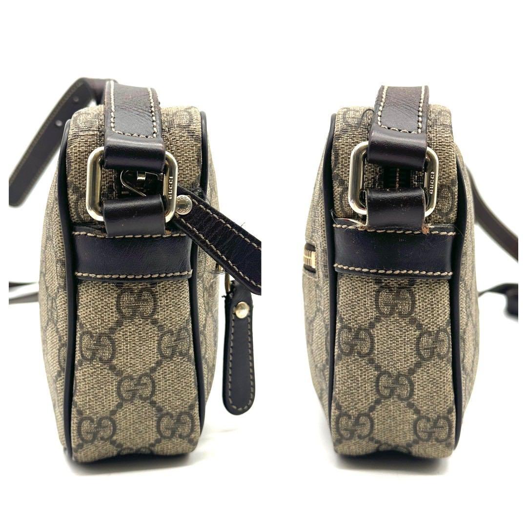 グッチ ショルダーバック PVC レザー GGスプリーム ベージュ - メルカリ