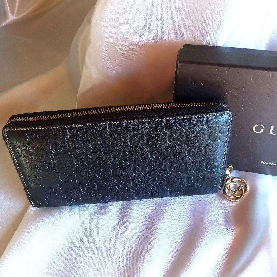 ✨極美品　正規品✨グッチ　長財布　GGパターン【グッチシグネチャー】　焦げ茶