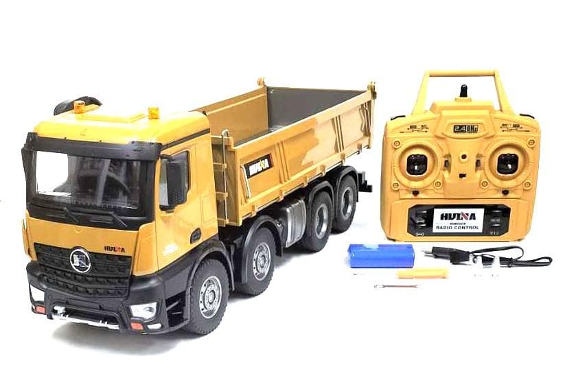 1/16サイズ 8輪ダンプカーラジコン HUINA1536 メタルパーツ仕様