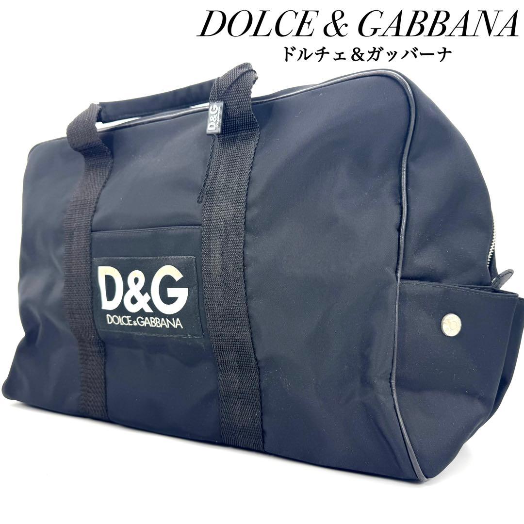 ✨美品✨D&G ボストンバッグ ハンドバッグ 旅行バッグ ロゴ 大容量 ブラック