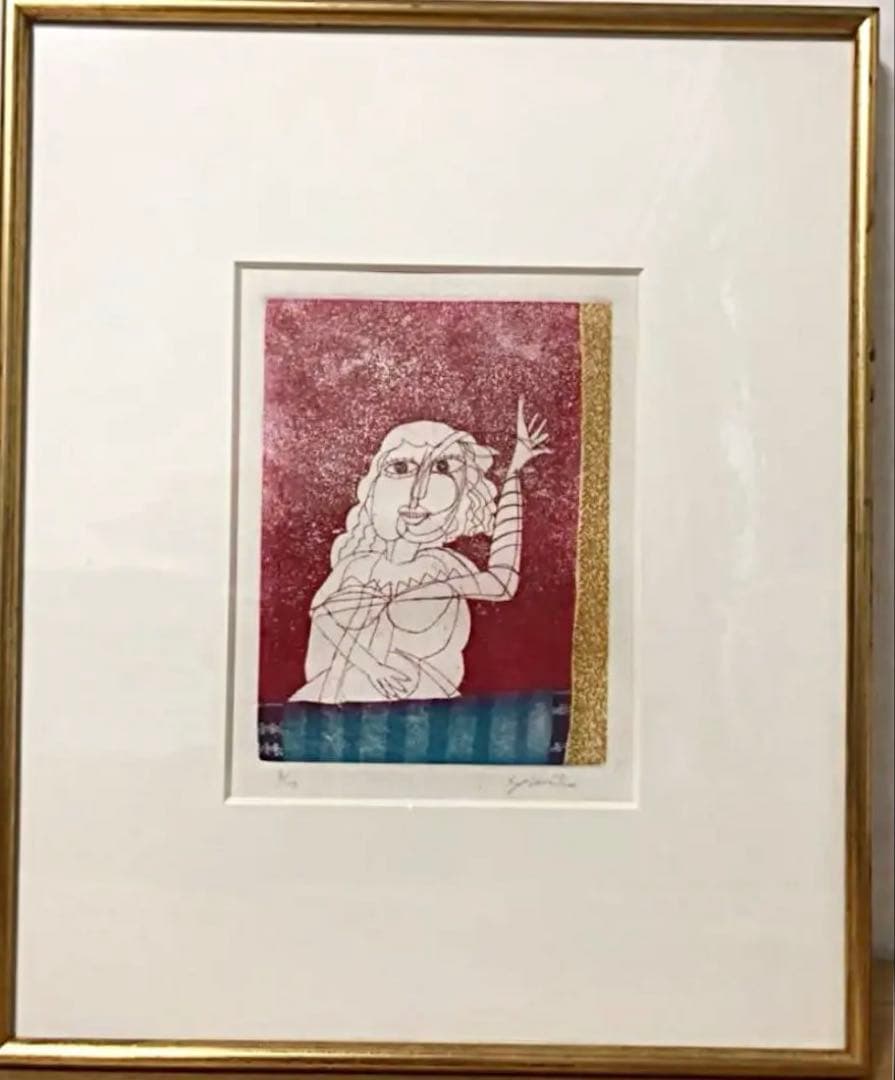 絵画 リトグラフ 3/10 フランス 共箱 1994年