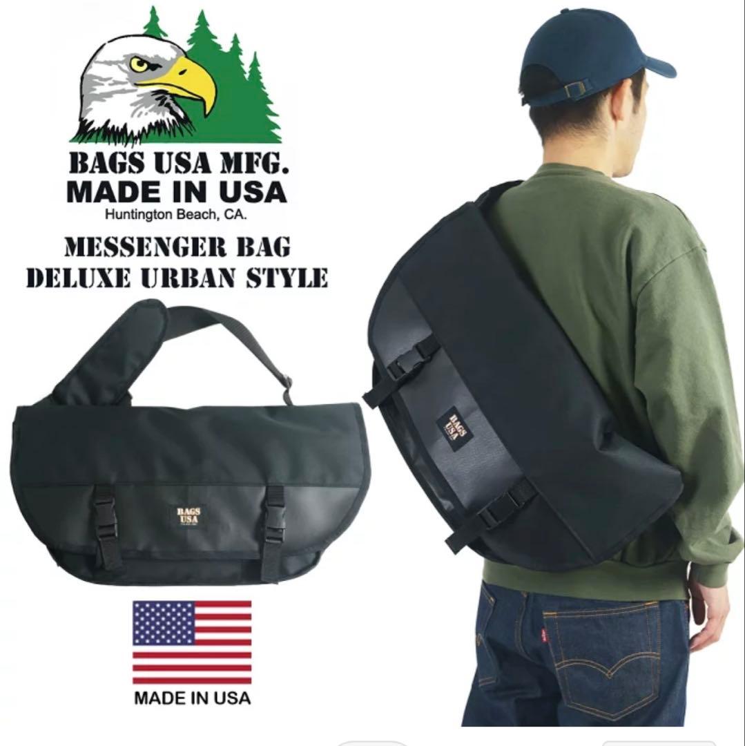BAGS USA メッセンジャーバッグ ブラック美品USA製 Manhattan Portage BLACK LABEL マンハッタンポーテージ ブラック