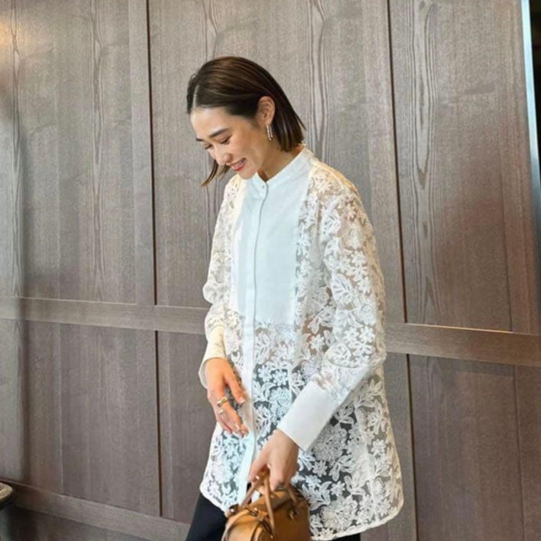 ELLIE スタンドカラーシャツ