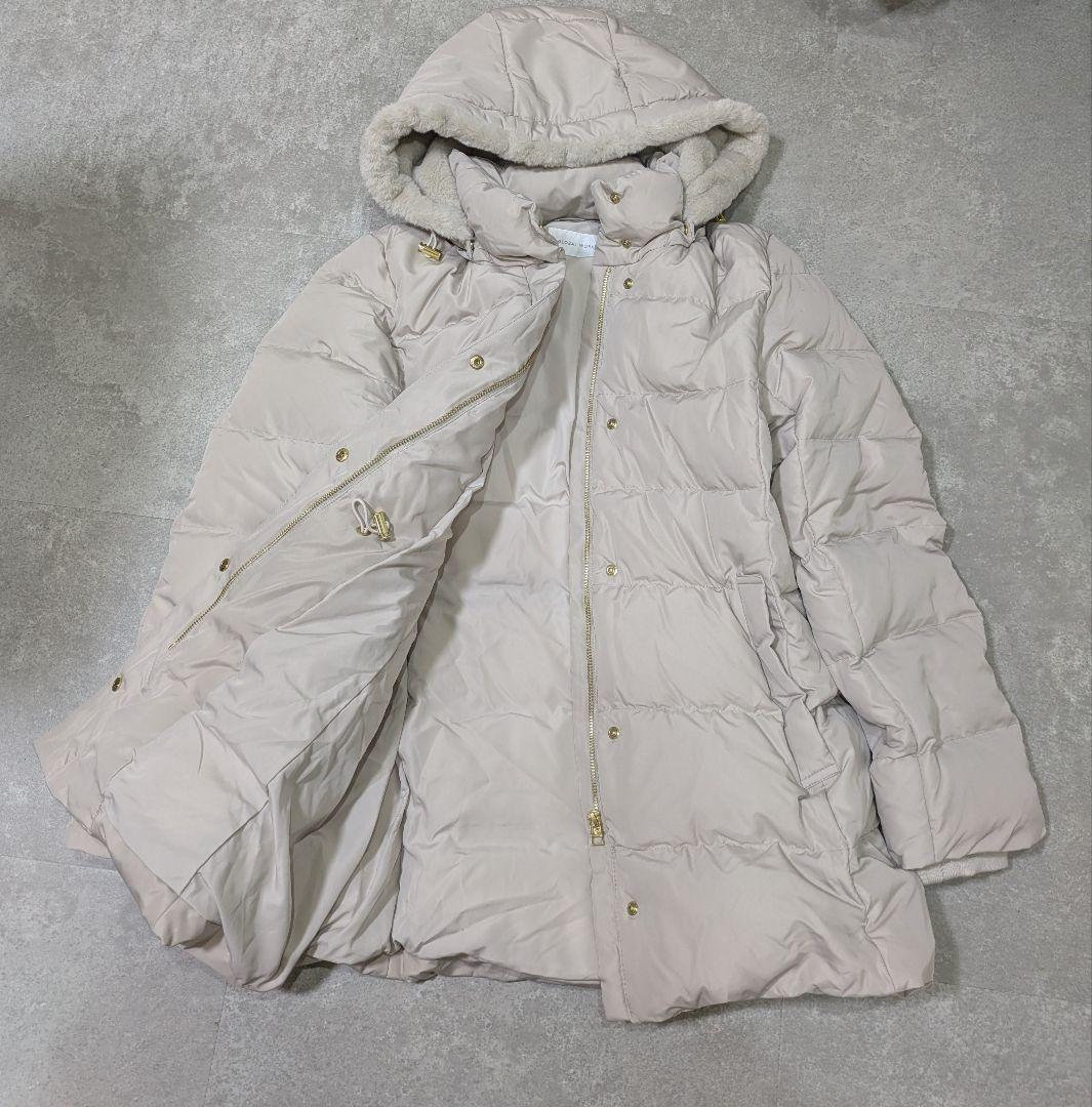 【美品】グローバルワーク ウツクシルエット 撥水ダウンコート L