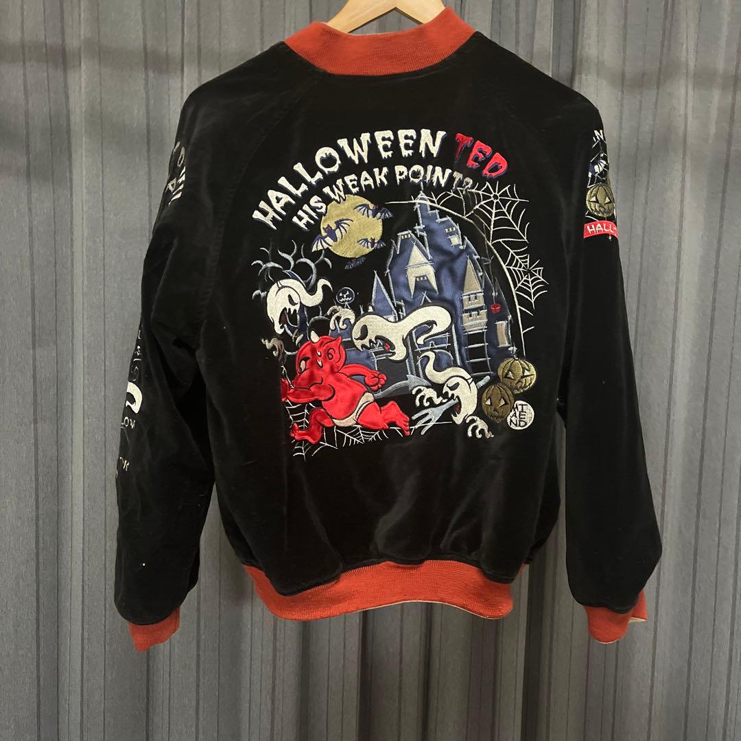 Ted man ハロウィン スカジャン ベロア　リバーシブル