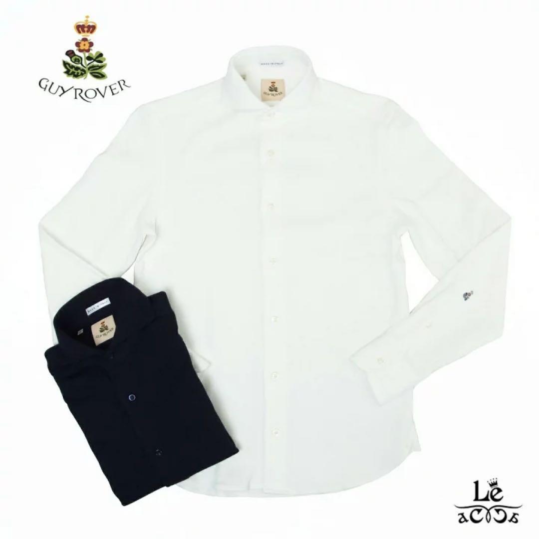 GUYROVER ギローバー カッタウェイ セミワイドカラー ホワイトイタリアL