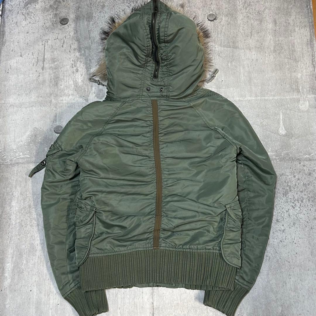 00s archive avirex n-2b fur jacket y2k - メルカリ