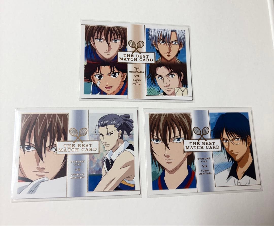 ★テニスの王子様★トレーディングカード★不二周助★ベストマッチカード3枚セット★ 描き下ろし 不二周助 ミニステッカーセット [新テニスの王子様