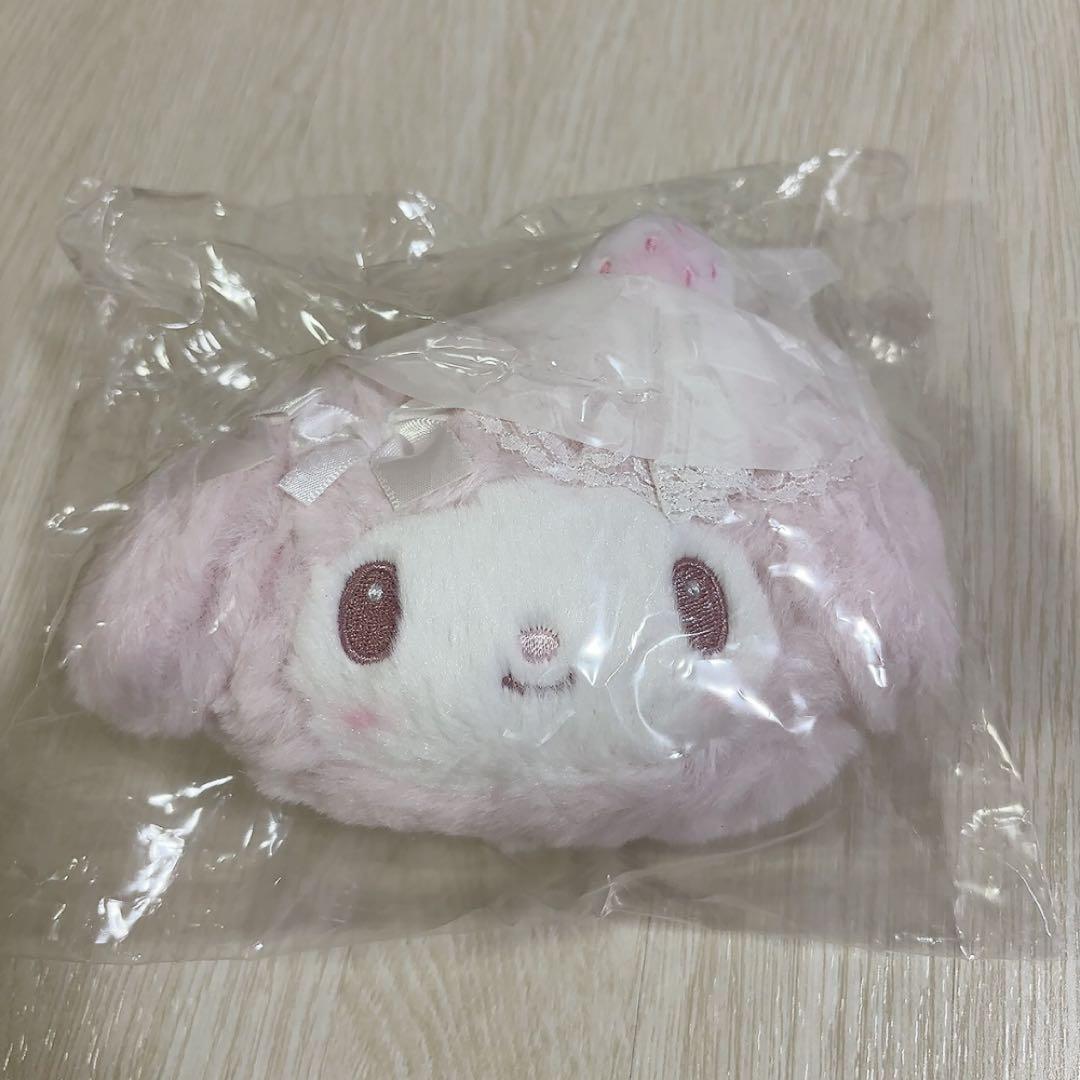 マイメロ 白いちご フェイス型ポーチ 新品未使用、未開封