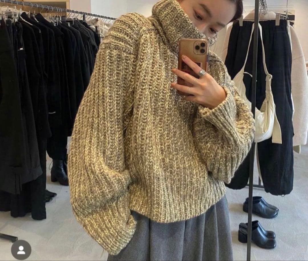 【トゥデイフル 】 ボリューム タートル ニット