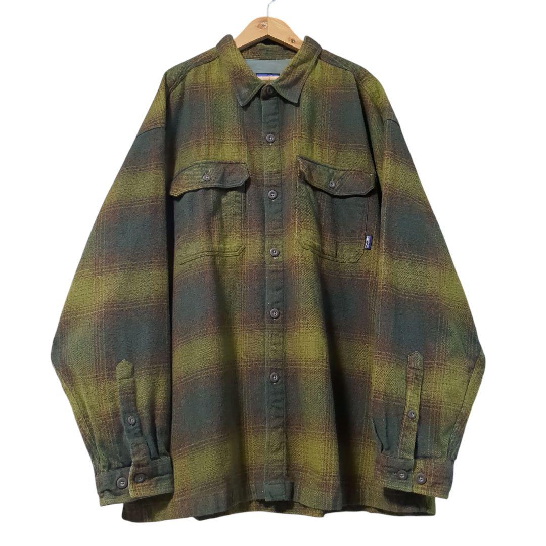 ルーマニア製 Patagonia オンブレ ヘビーフランネルシャツ XL