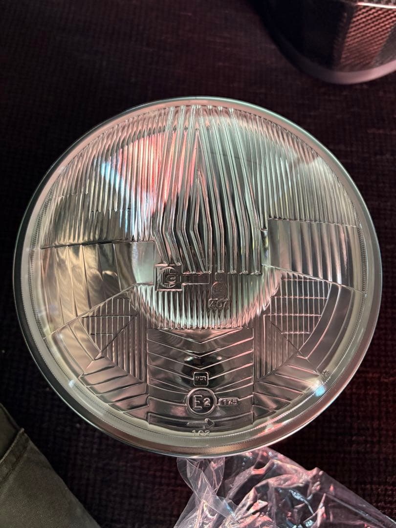 CIBIA シビエヘッドライト　180π 新品 当時物 】新品 メッキ CIBIEロゴ 180パイ 丸目 ヘッドライト - メルカリ