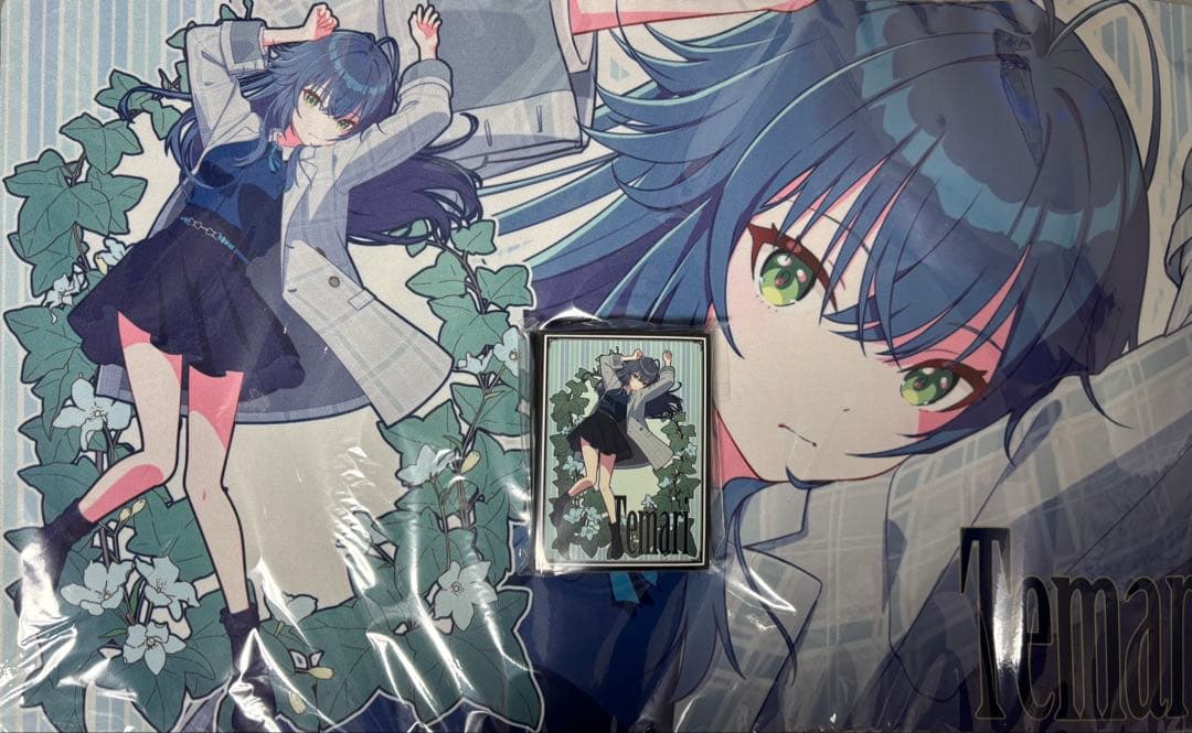 混沌の女神様　学マス　スリーブ　プレイマット　ミュシャ風　手毬