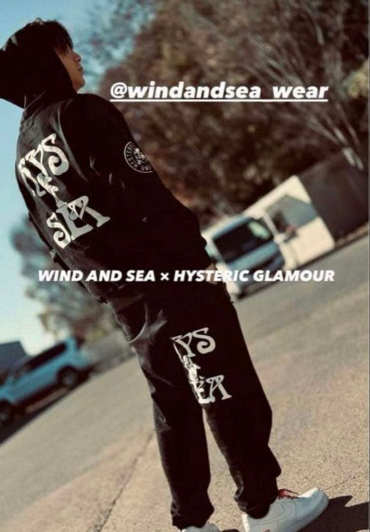 【極美品】ヒステリックグラマー × WIND AND SEA セットアップL