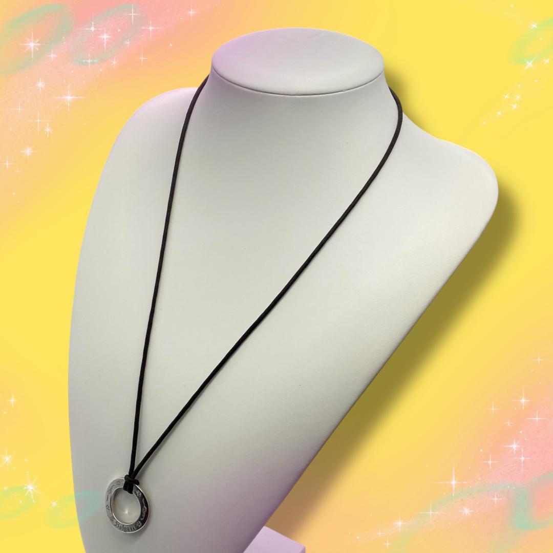 《美品》 ブルガリ　セーブザチルドレン　ネックレス　SV925　箱　保存袋付き