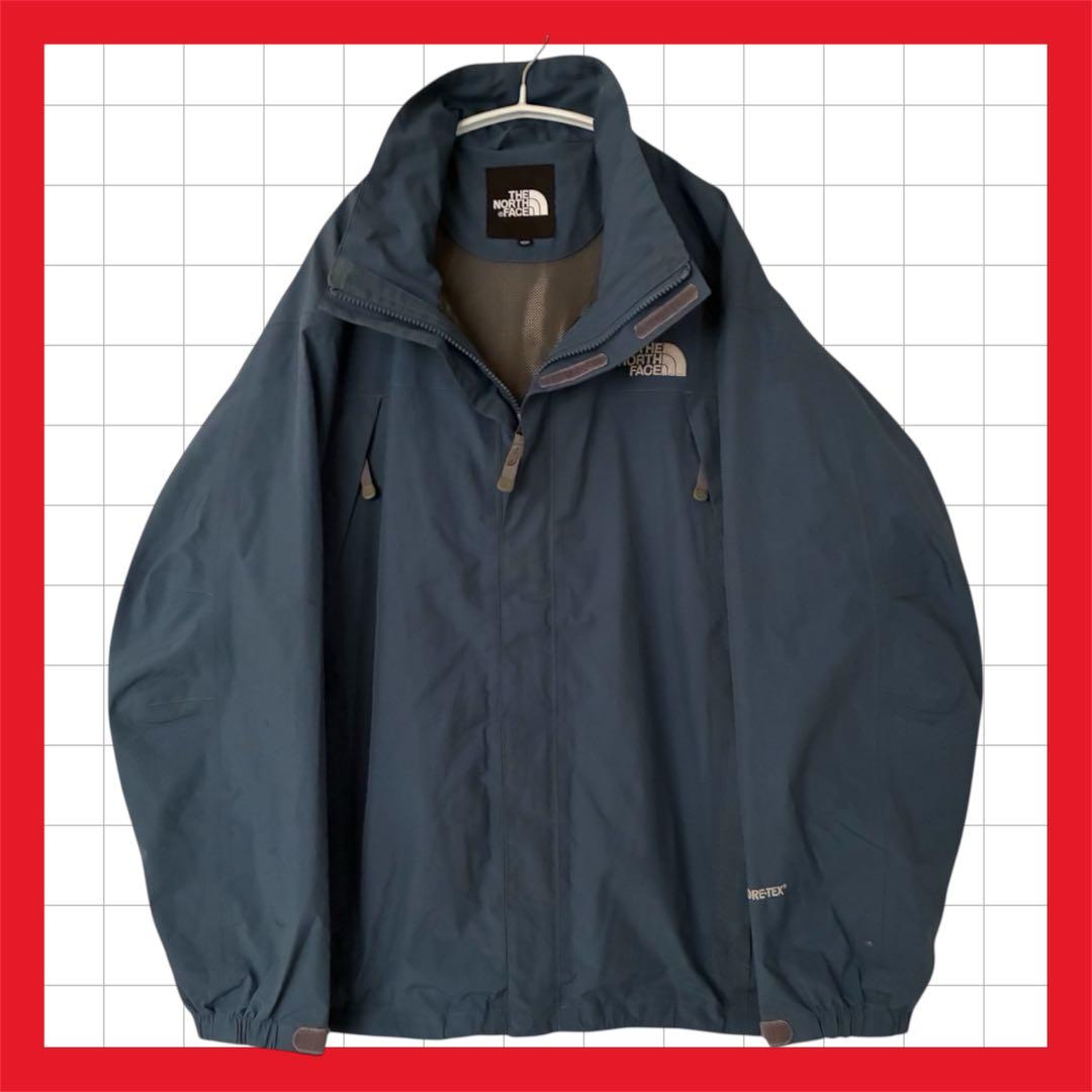ノースフェイス ゴアテックス マウンテンジャケット パーカー ネイビー L