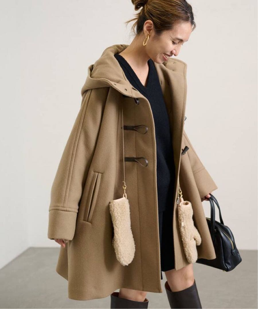 メルトンダッフルポンチョコート