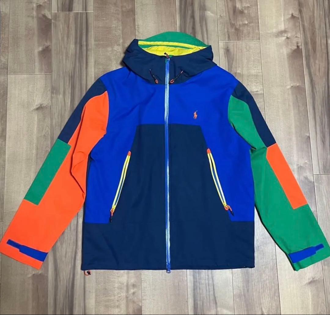未使用　ポロ　ラルフローレン　ナイロンジャケット　Mサイズ　マルチカラー