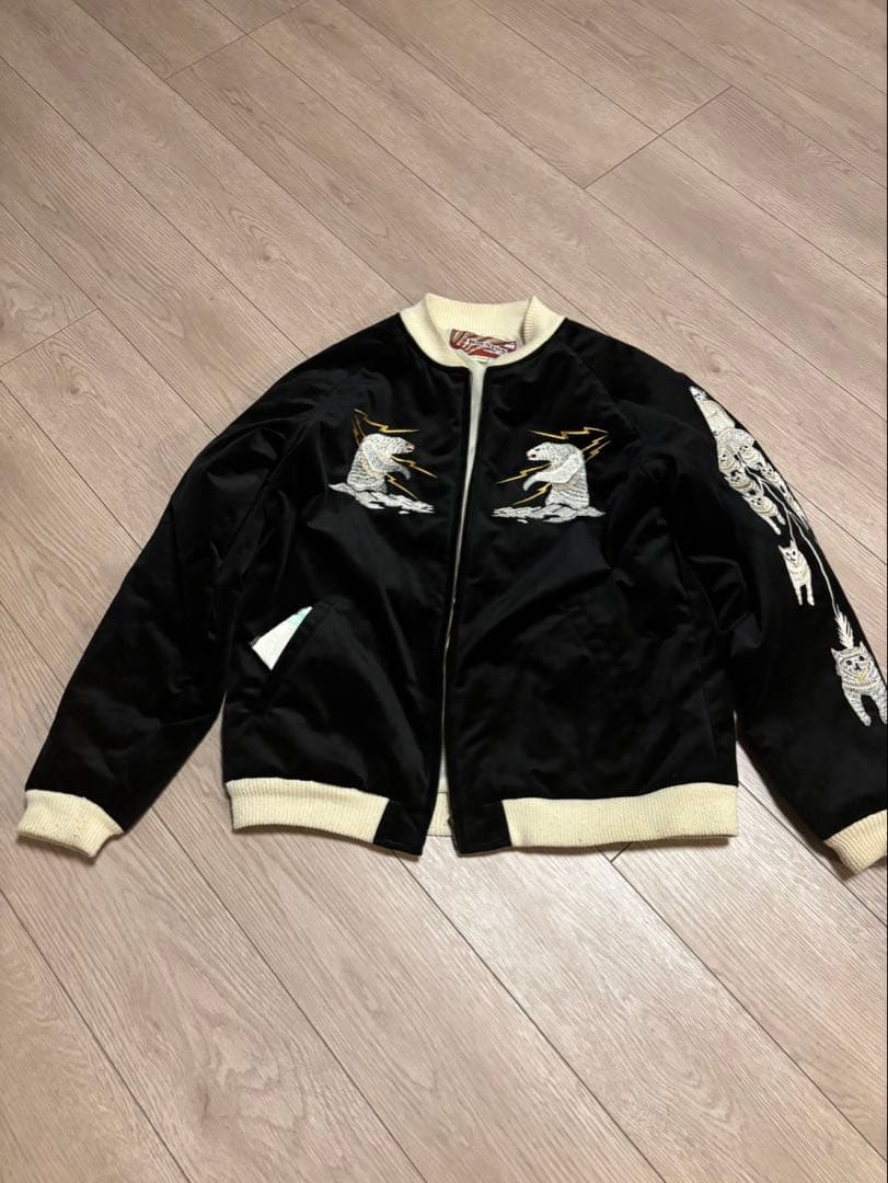 HOUSTON スカジャン　別珍　L HOUSTON（ヒューストン） スカジャン 別珍スカジャン(DEER) メンズ