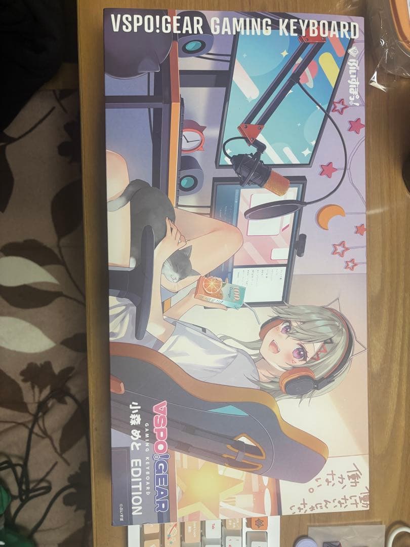 VSPO! GEAR ゲーミングキーボード小森めと