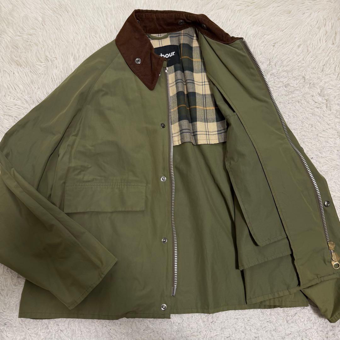 23年製極美品Lサイズ相当 バブアー　ボロウデイル　ピーチスキン　ノンワックス