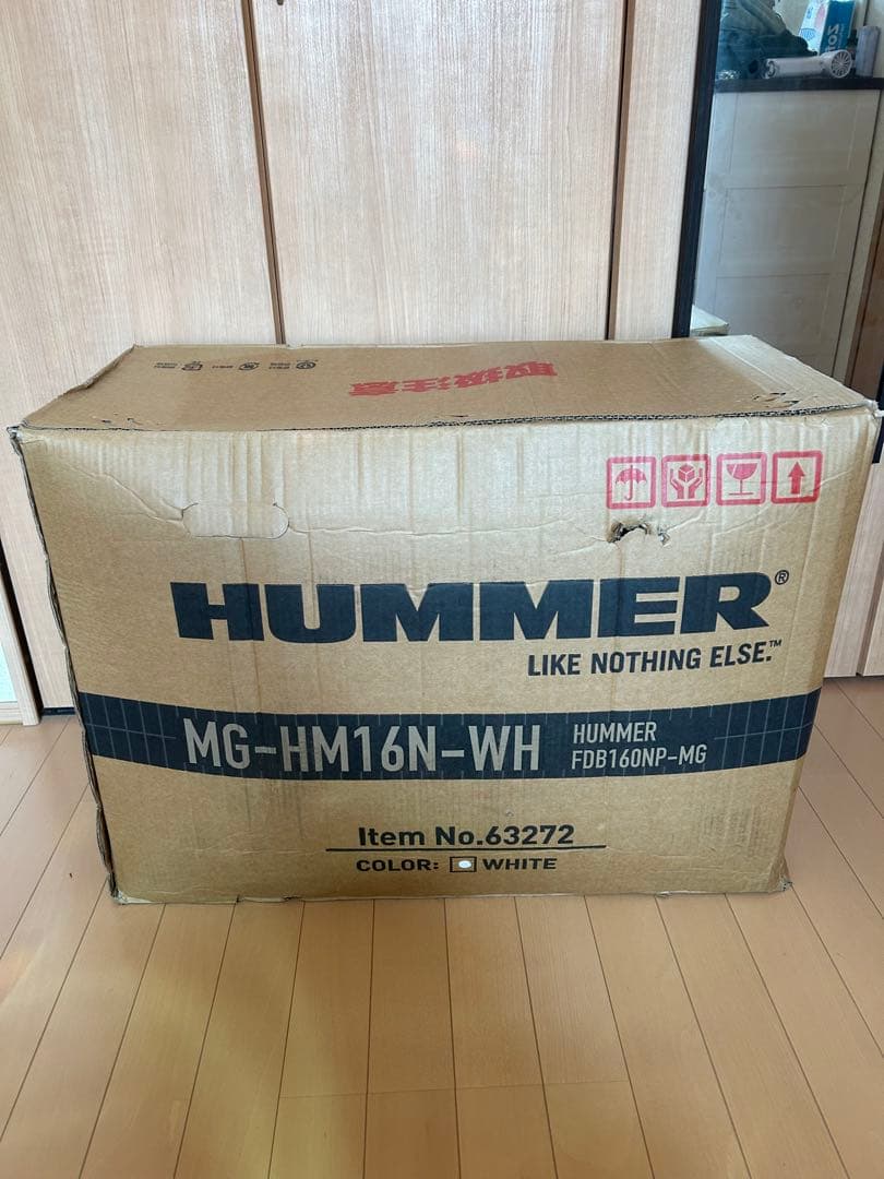 新品未使用】HUMMER ハマー MG-HM16N-WH 折り畳み自転車 白 - メルカリ