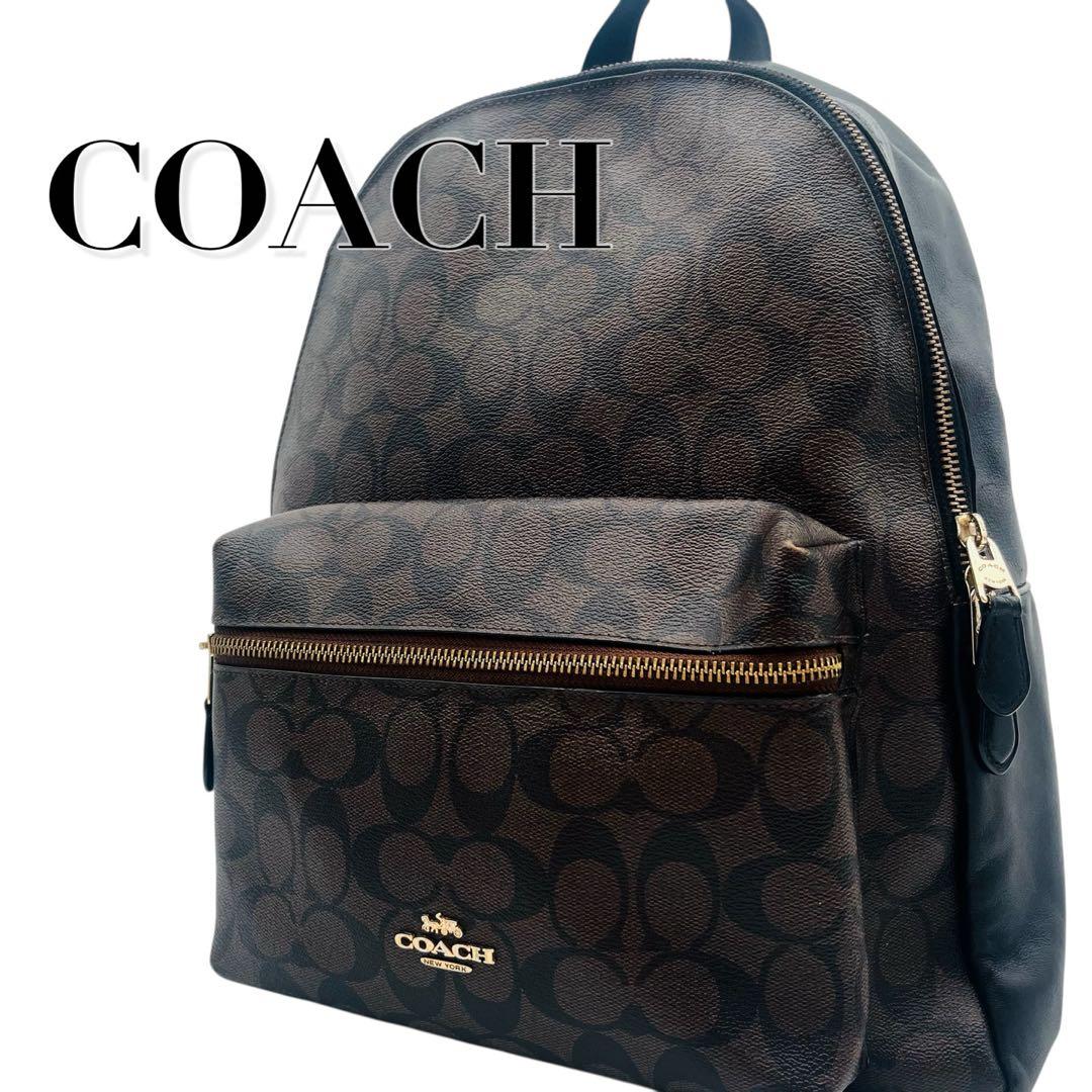 ★大人気 COACH コーチ シグネチャー リュックサック バックパック COACH（コーチ） メンズ バッグ レザー 型押し シグネチャー ワーナー