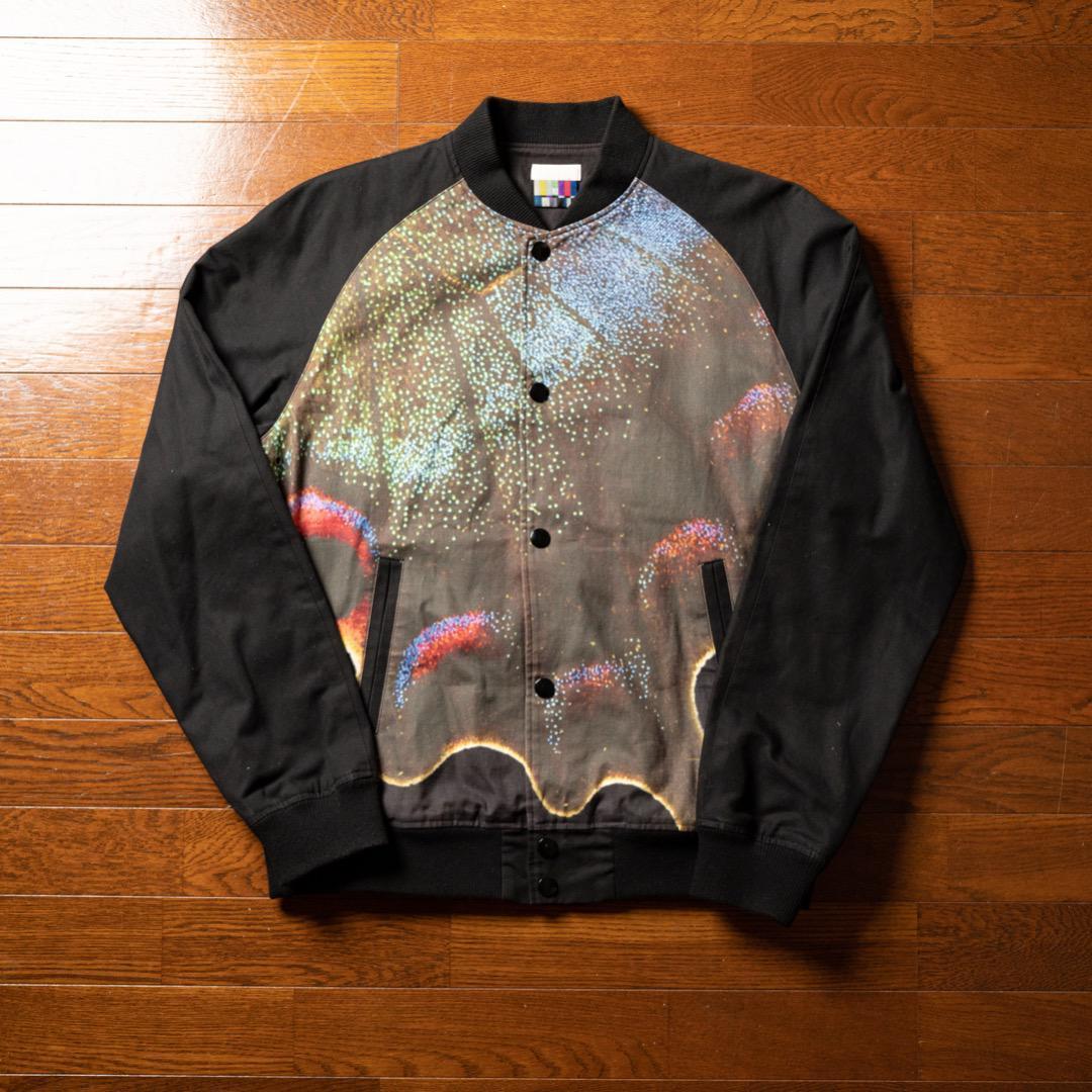 FACETASM 10SS バタフライ転写スタジャン ブラック FACETASM（ファセッタズム） スタジャン MESH STADIUN JACKET メッシュ