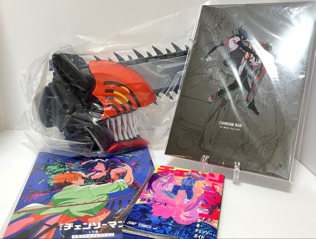 【新品未開封セット】チェンソーマンレゼ篇ポップコーンバケツ パンフ 特典冊子2種