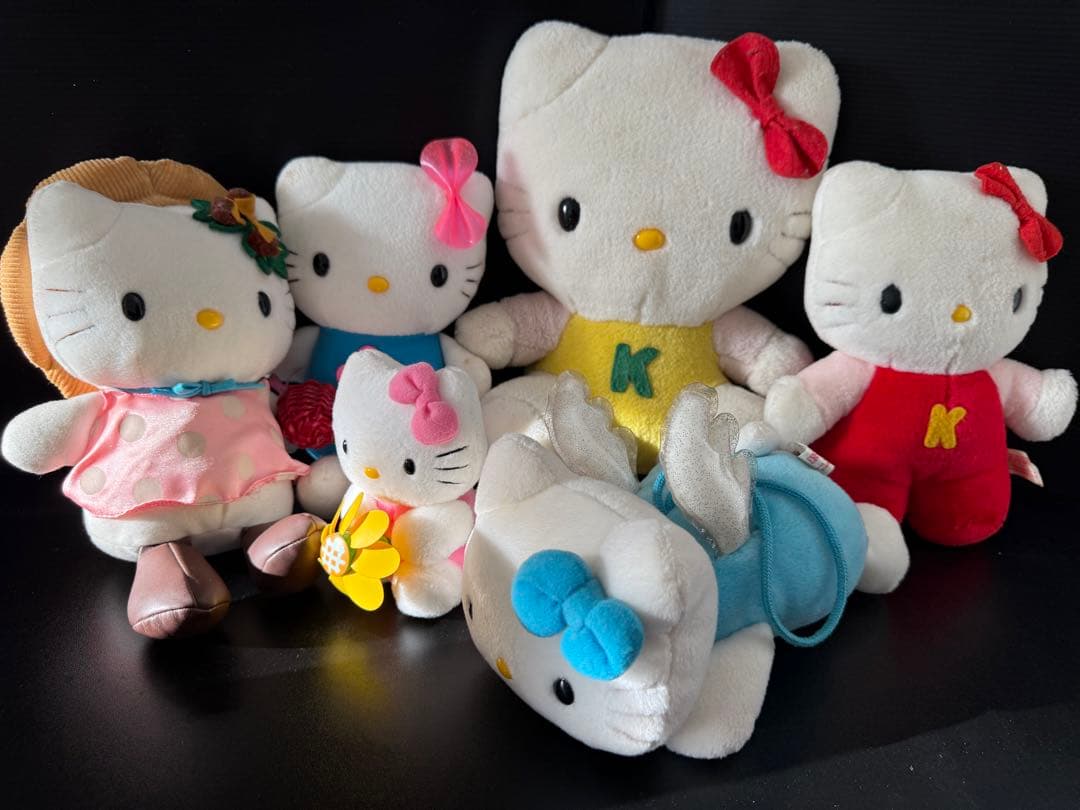 レトロ　ハローキティ　ぬいぐるみ　まとめ売り　サンリオ イワヤ サンリオ ハローキティ ぬいぐるみ ふわくた クラシック インテリア レトロ
