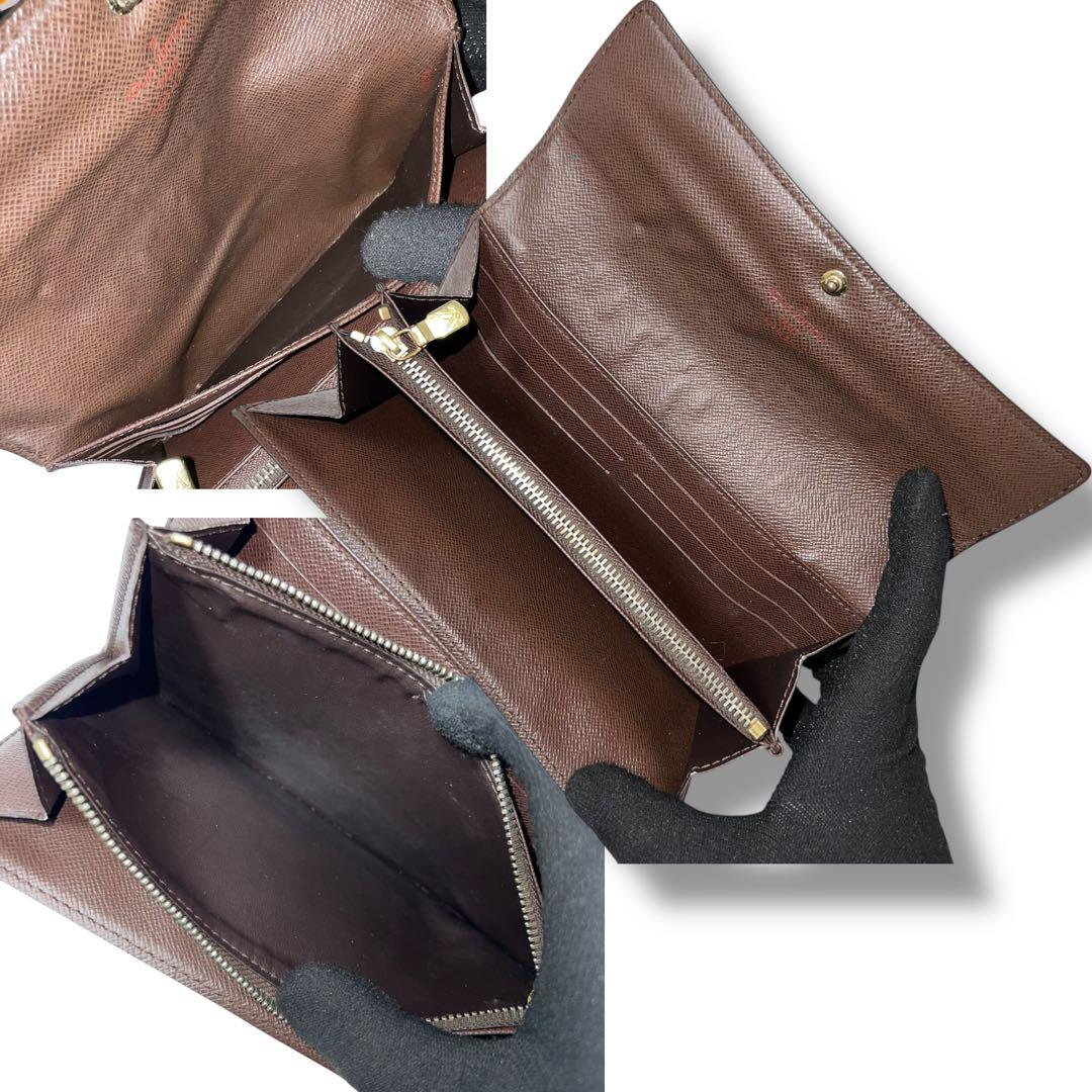 ルイヴィトン ポルトモネクレディ ポルトフォイユサラ ダミエ エベヌ