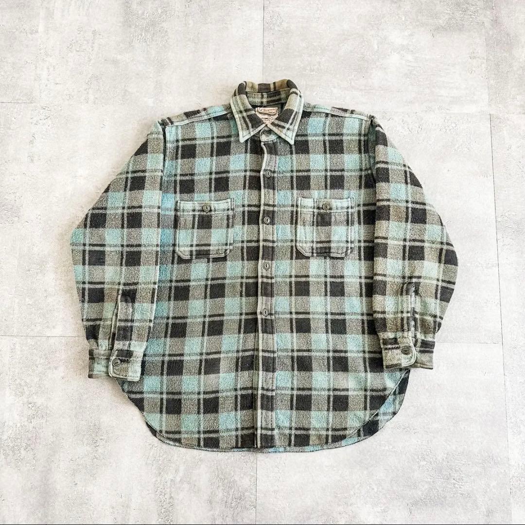 60s Champion チャンピオン ネルシャツ マチネル BRENT - メルカリ