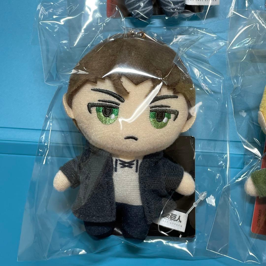 劇場版 進撃の巨人 完結編 ぬいぐるみキーホルダー 4種コンプリート 未