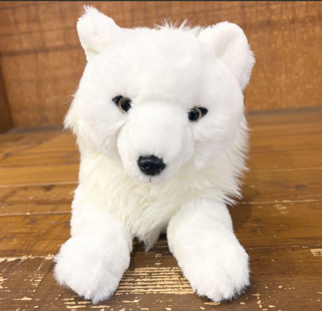 那須どうぶつ王国 ホッキョクオオカミ ぬいぐるみ ヒザオオカミ - メルカリ