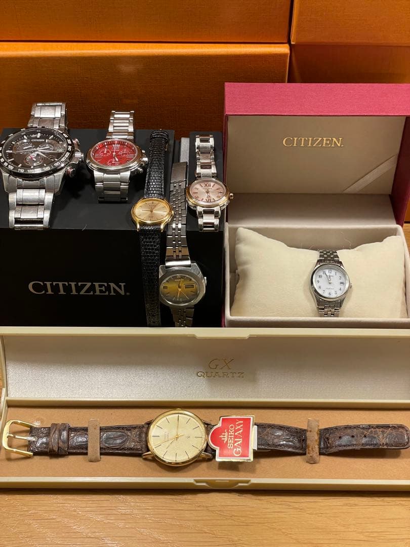 CITIZEN GX QUARTZ、EXCEED、xC等時計7点セット