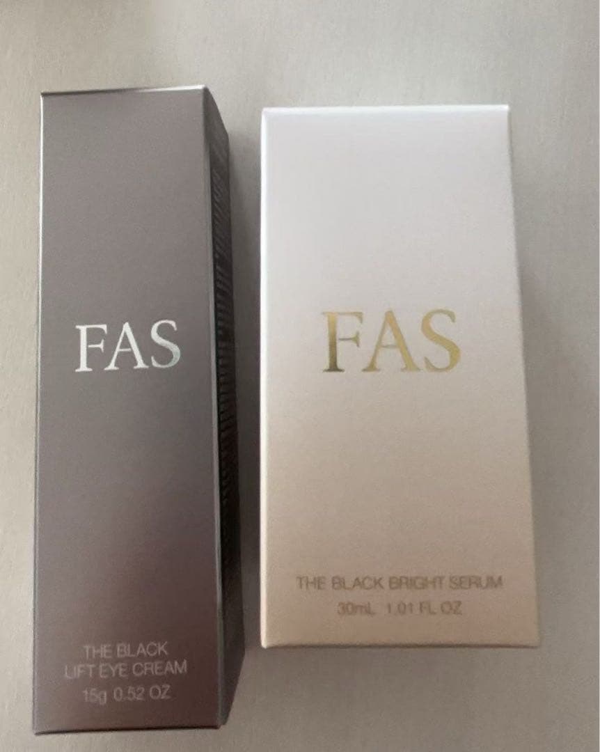 【未使用】FAS ザ ブラック リフトアイクリーム & ブライトセラム