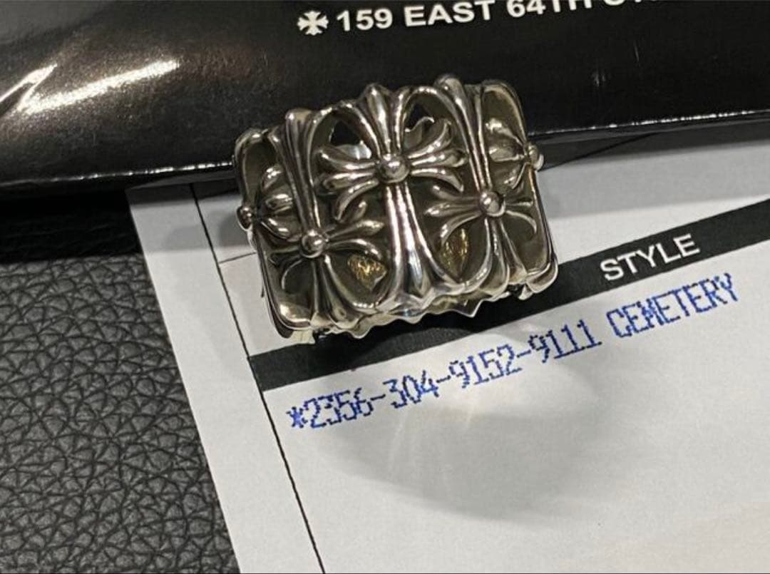 CHROME HEARTS セメタリークロスリング　19号