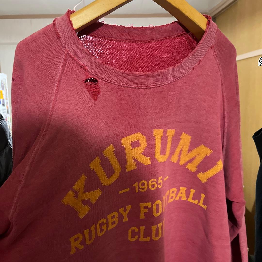 ボロ 60s ヴィンテージ スウェット Lサイズ ボロボロ 染み込みプリント