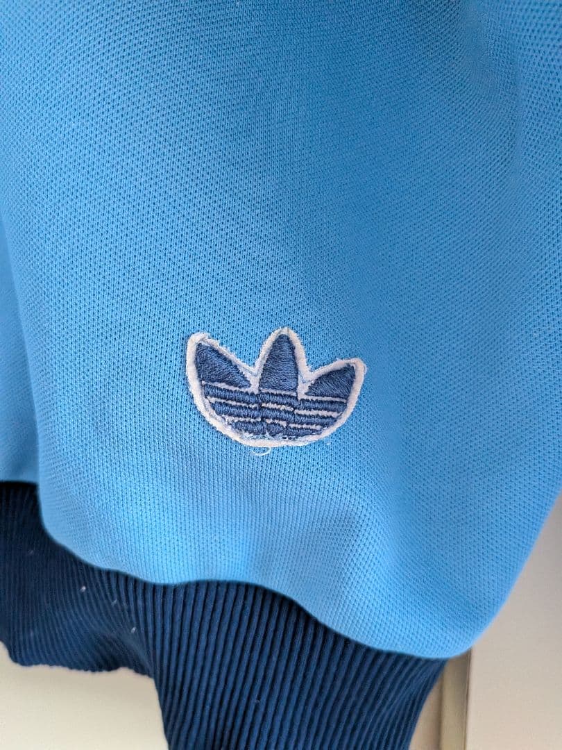 adidas 水色 ジャージ上下