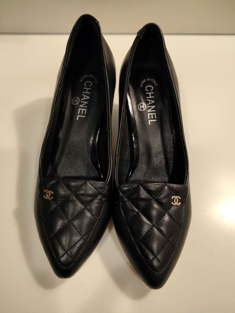 CHANEL ブラック キルティング パンプス 楽天市場】【未使用品】シャネル 【CHANEL】ココマーク マトラッセ