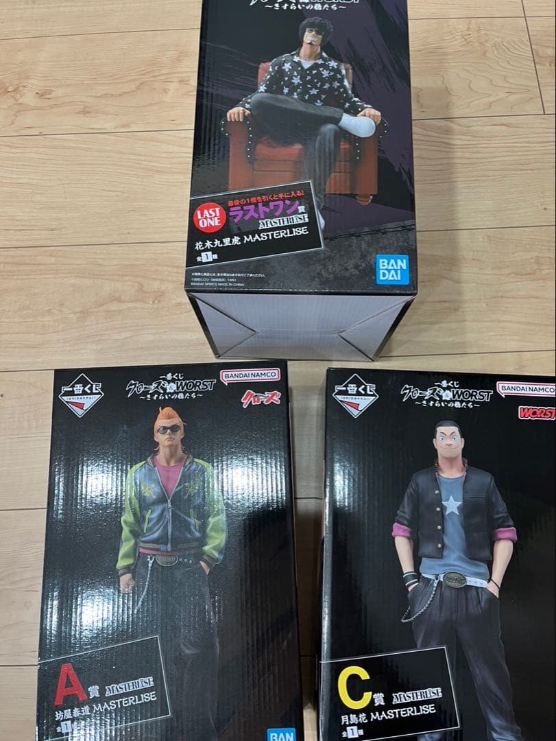 一番くじ　クローズ　WORST　ラストワン賞A賞C賞フィギュアセットオマケあり