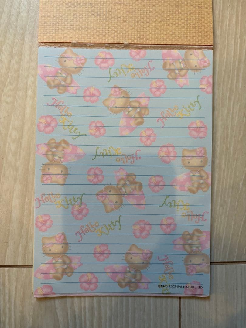 2002年 日焼けキティメモ帳 ガングロギャル ハイビスカス 平成レトロ