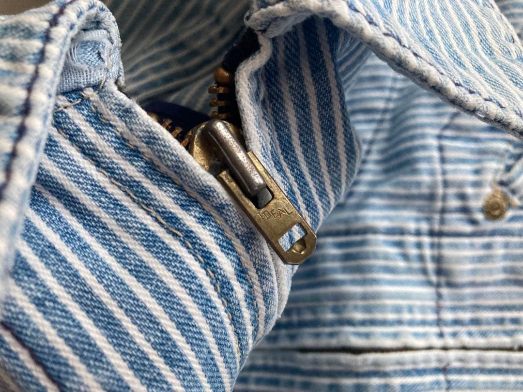 80s USA製 OSHKOSH ヒッコリー ストライプ ワークジャケット - メルカリ