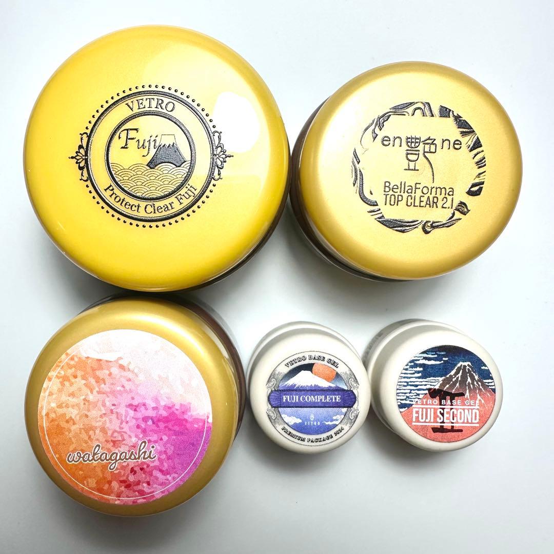 大容量 19 VETRO トップジェル ベースジェル アートジェル 5点セット