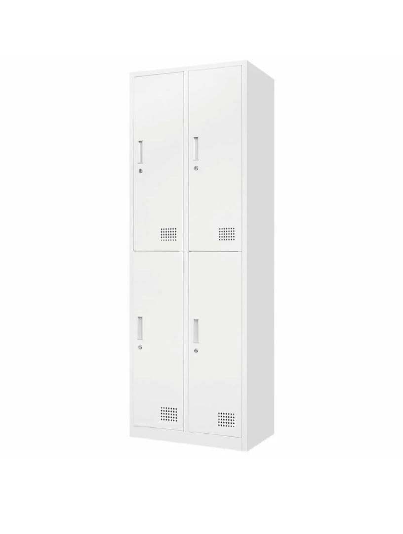 ホワイト 4段オフィスロッカー
