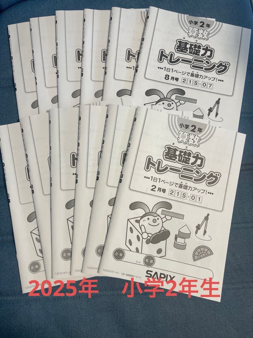 サピックス　基礎力トレーニング　2年生　最新版12冊