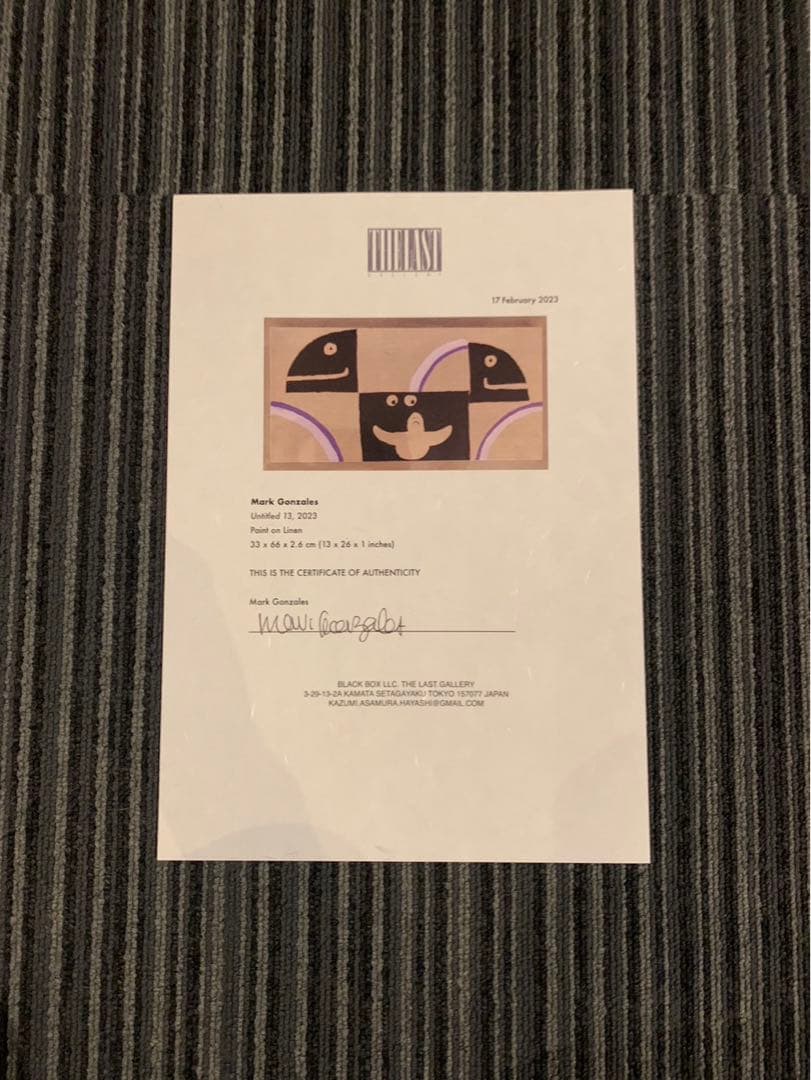 個展作品 mark gonzales gonz マークゴンザレス 直筆キャンバス - メルカリ