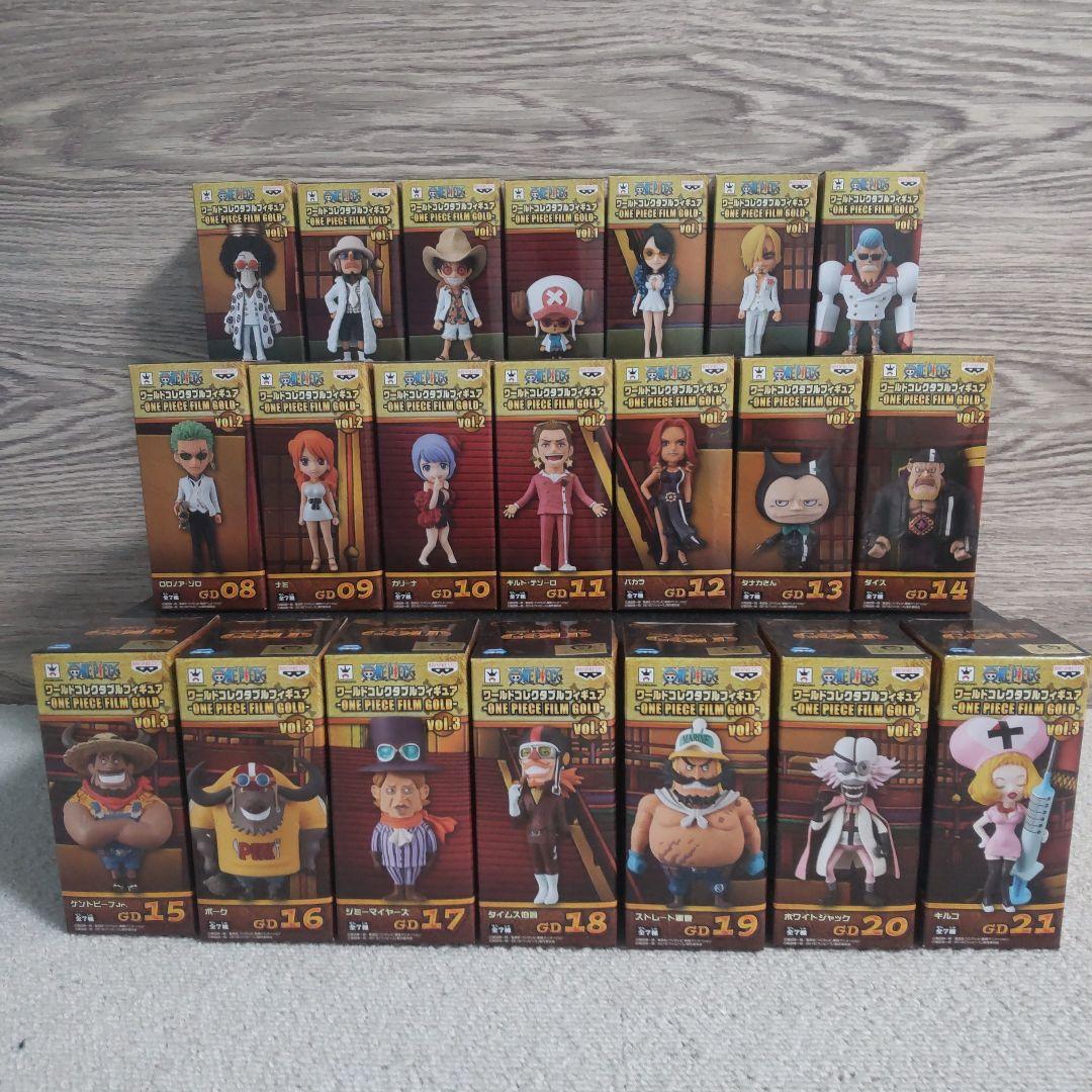 【希少】【レア】ワンピース ゴールド ワーコレ フィギュア 35体セット＋オマケ